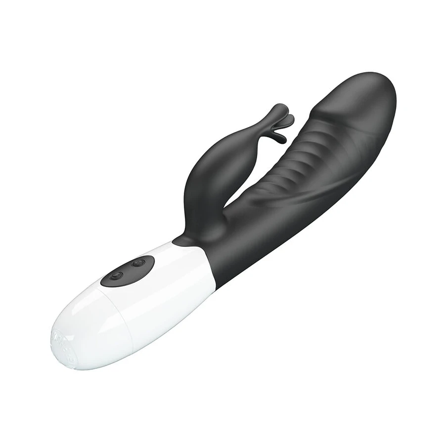 PRETTY LOVE - VIBRATORE A CONIGLIO RASMUSSEN 30 FUNZIONI NERO
